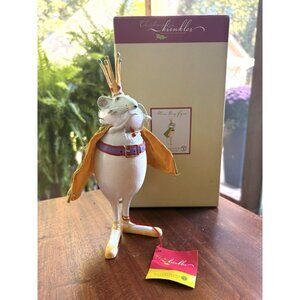 Department 56 Patience Brewster Christmas Krinkles Mouse King Figurine 8.5" Tags